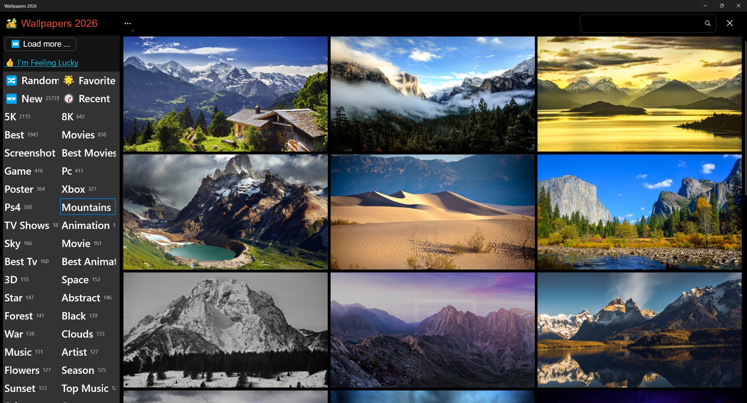 Wallpapers 2026 screenshot