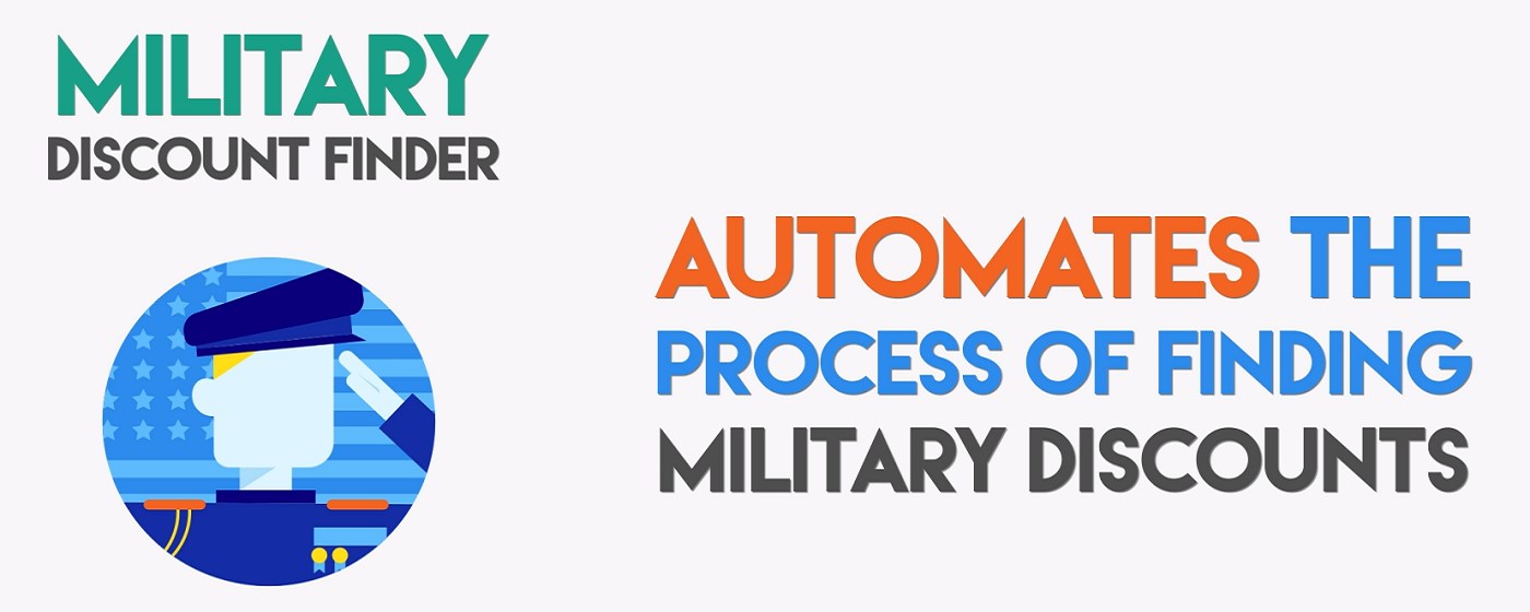 Military Discount Finder marquee promo image