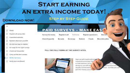 Survey for money: earn money paid surveys guide screenshot 1