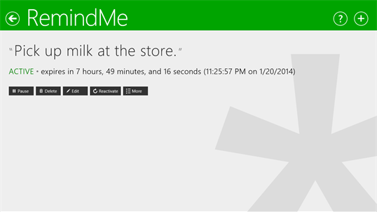 RemindMe for Windows screenshot 3