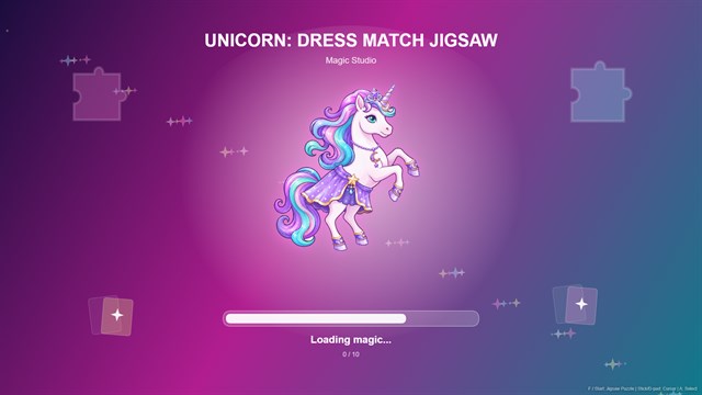 Unicorn: Dress Match Jigsaw screenshot 1
