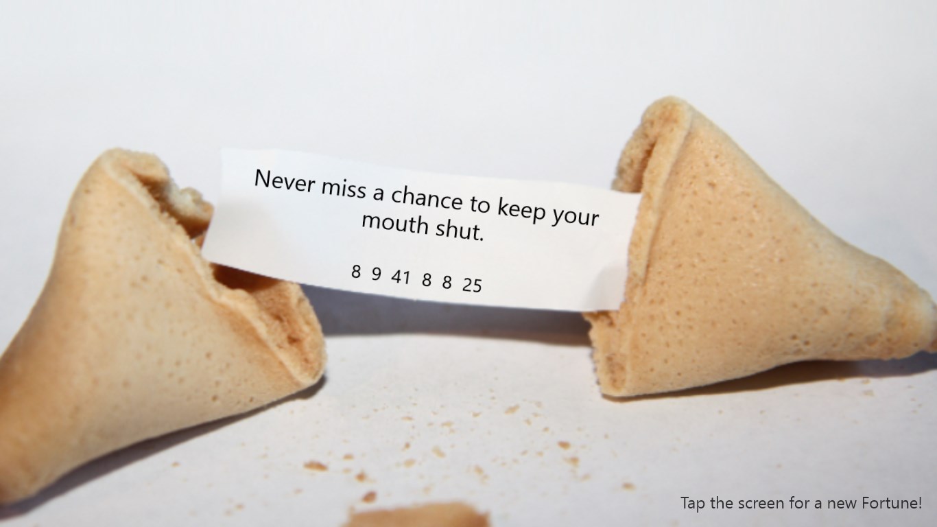 Fortune cookies writer.