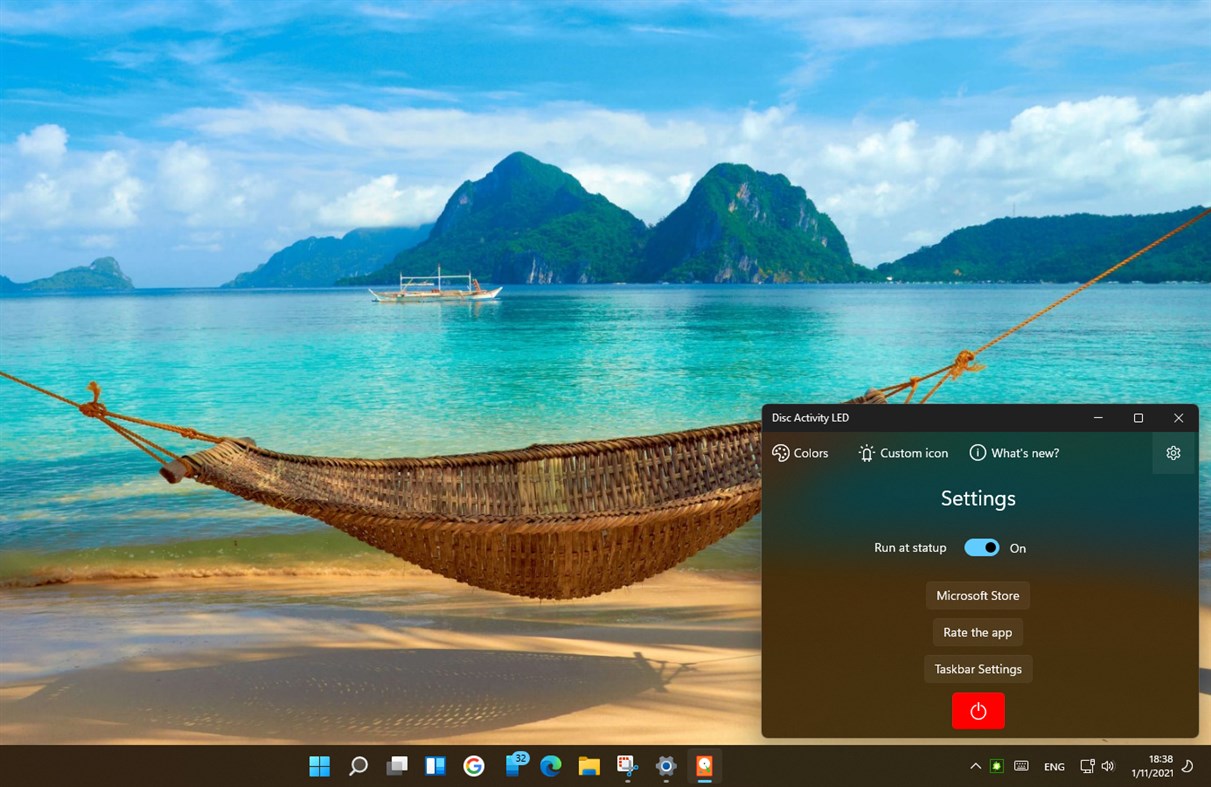 #4. TaskBarDisk (Windows) Podle: JMR.s