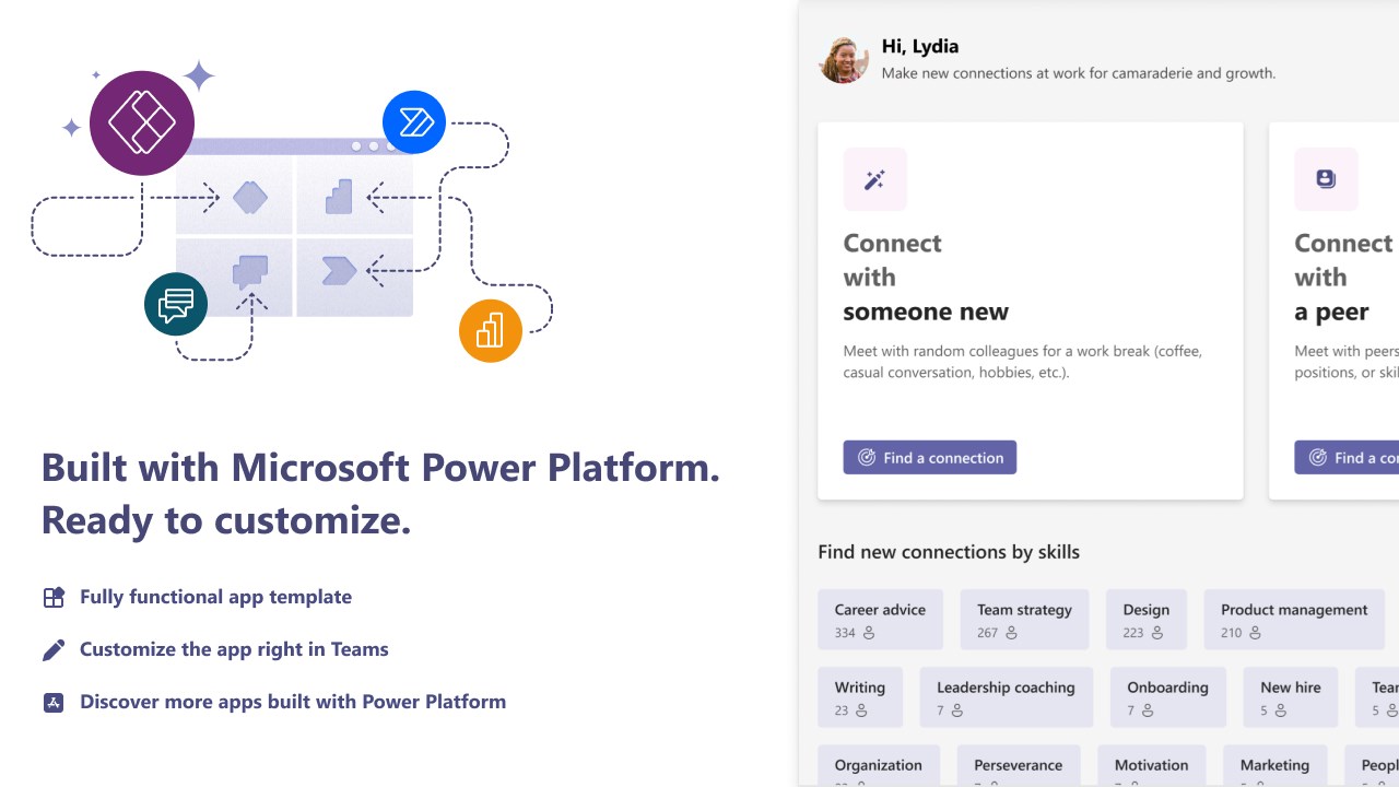Snapshot 1 of Power Platform Get Connected App