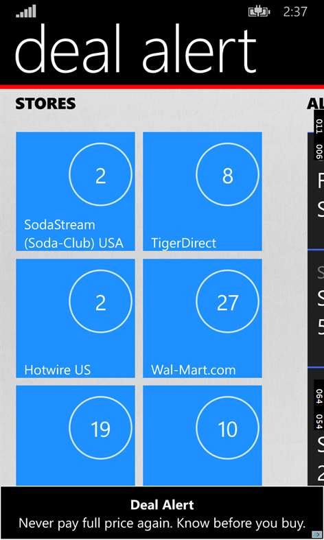 Deal Alert Screenshots 1