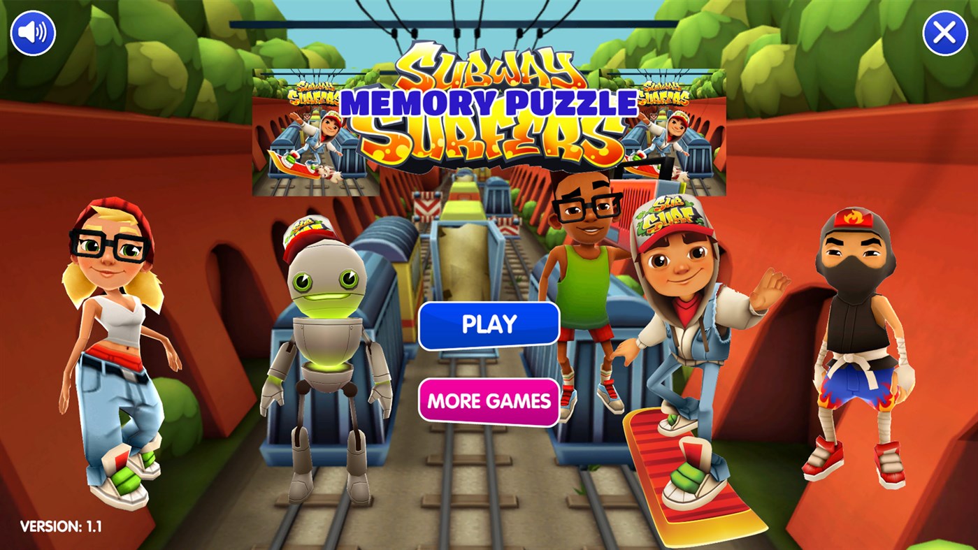 #1. Subway Heroes Memory Puzzle (Windows) 由: Ken Coloring