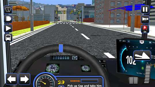 Police Bus Staff Duty Transport 3D - Pick and Drop screenshot 1