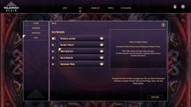 Talisman: Digital 5th Edition - Alliances: Fate Beckons screenshot 1