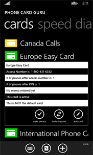 Phone Card Guru screenshot 3