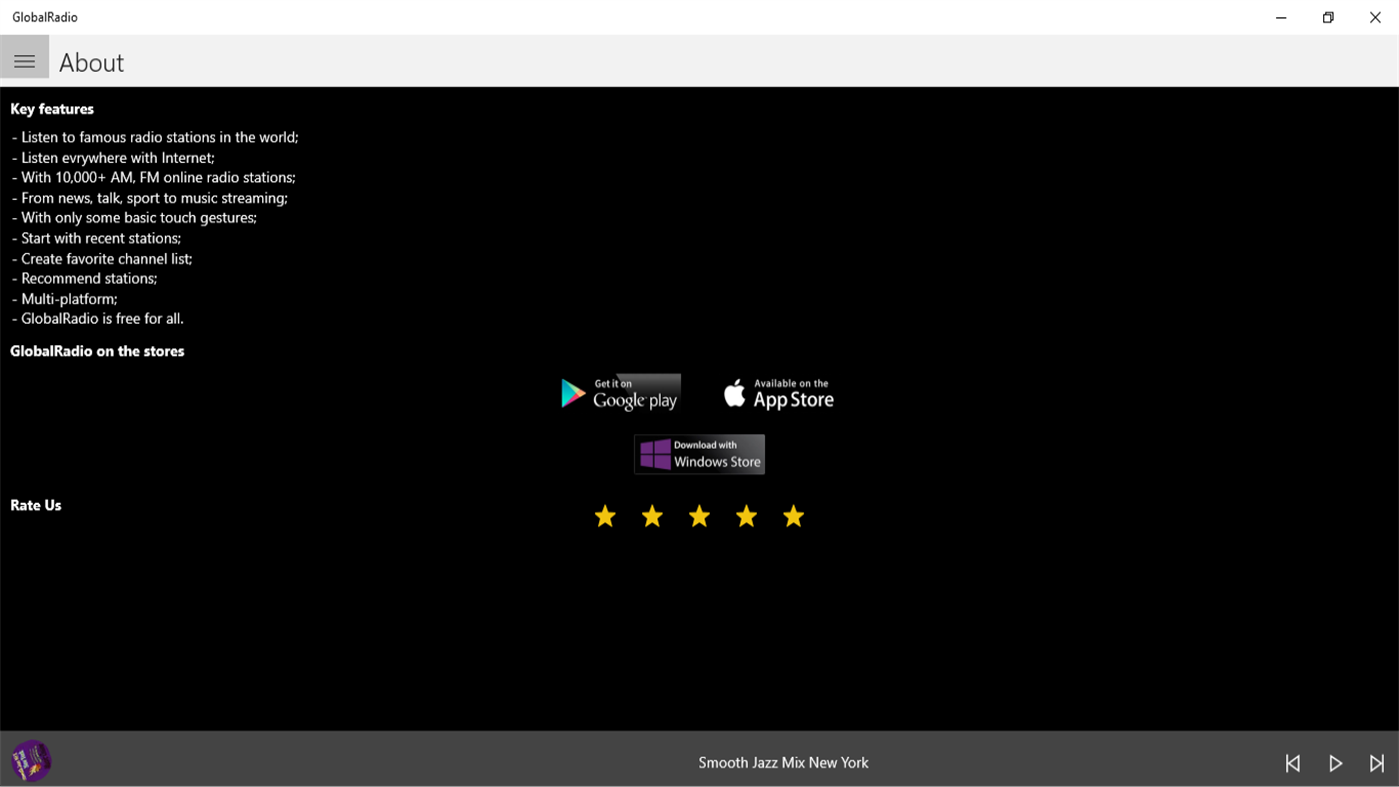 #4. GlobalRadio (Windows) 由: Centurionviet