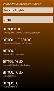 English Multilingual Dictionary screenshot 3