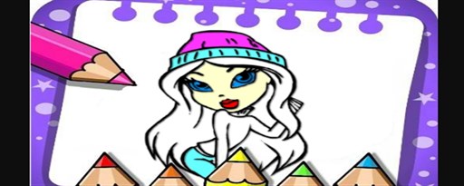 Easy Bratz Coloring Game marquee promo image