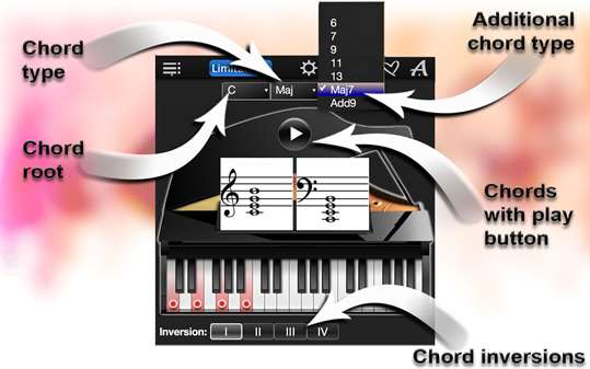 Piano Chords Compass Lite screenshot 2
