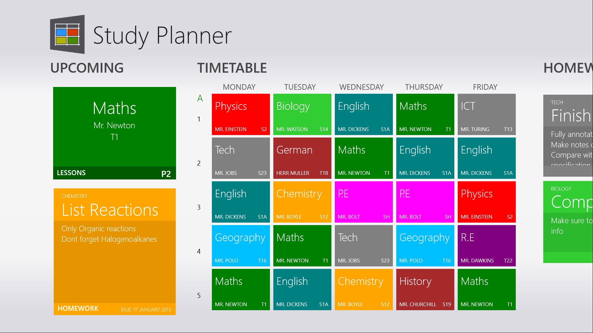 my homework study planner app