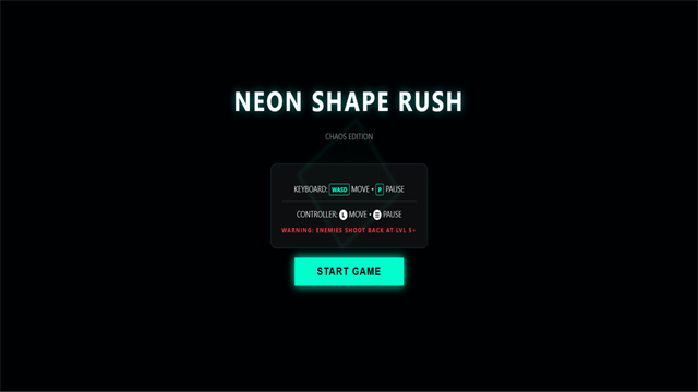 Neon Shape Rush screenshot 1