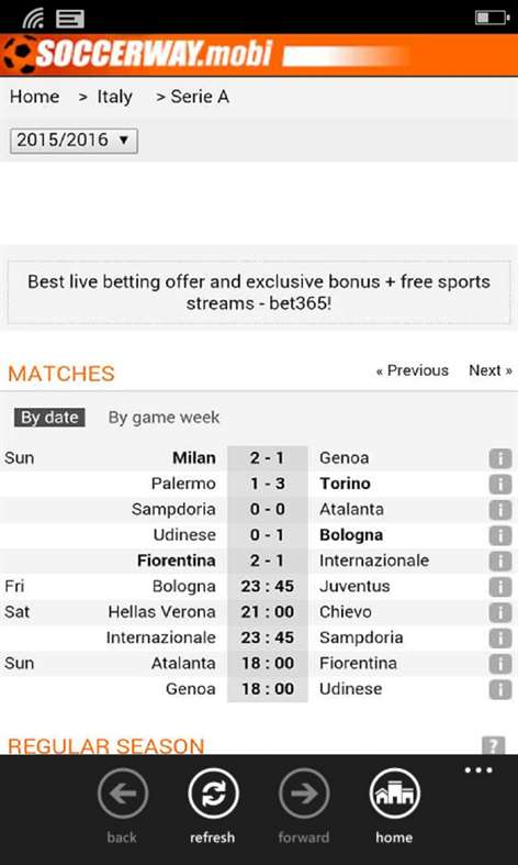 Soccerway Mobile Screenshots 2