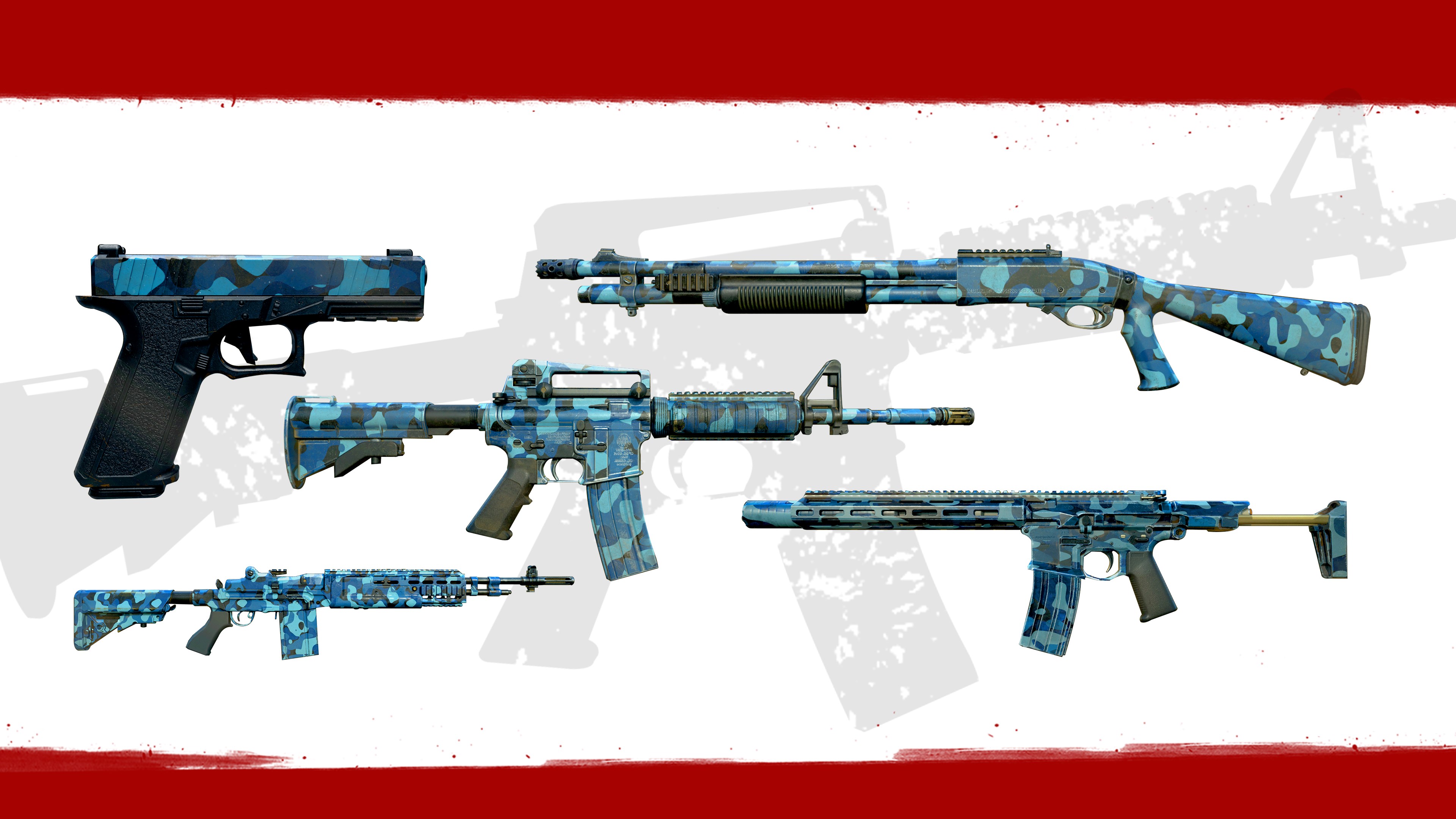Insurgency Sandstorm Midnight Blue Weapon Skin Set