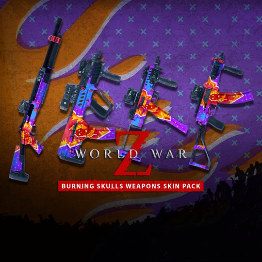 World War Z - Burning Skulls Weapons Skin Pack for xbox