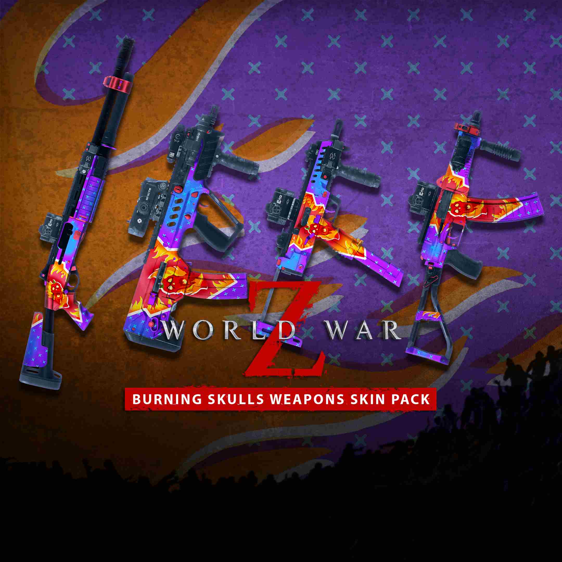 World War Z - Burning Skulls Weapons Skin Pack