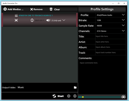 Audio Converter Pro screenshot 1