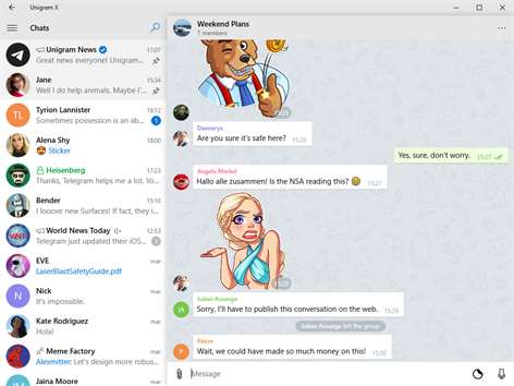 Unigram - A Telegram universal experience Screenshots 2