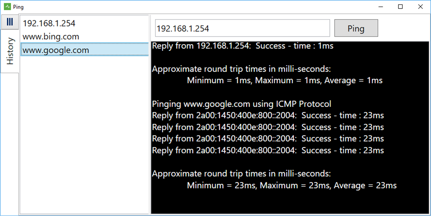 #2. Ping - ICMP (Windows) 由: Software Goodiebag