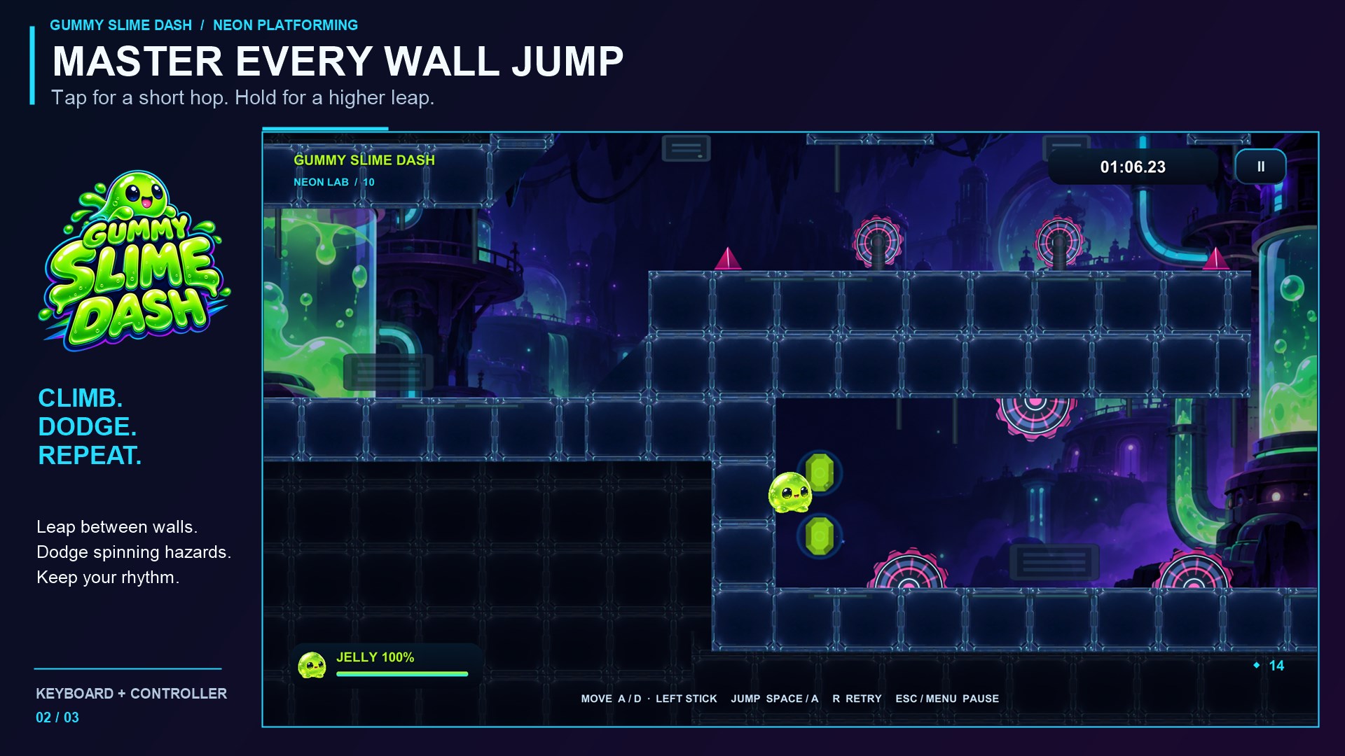 Gummy Slime Dash screenshot 2 of 4