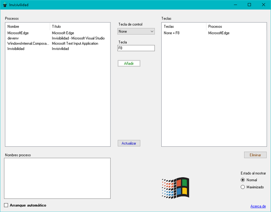 Invisibilidad (Windows) 게시자: JLMM