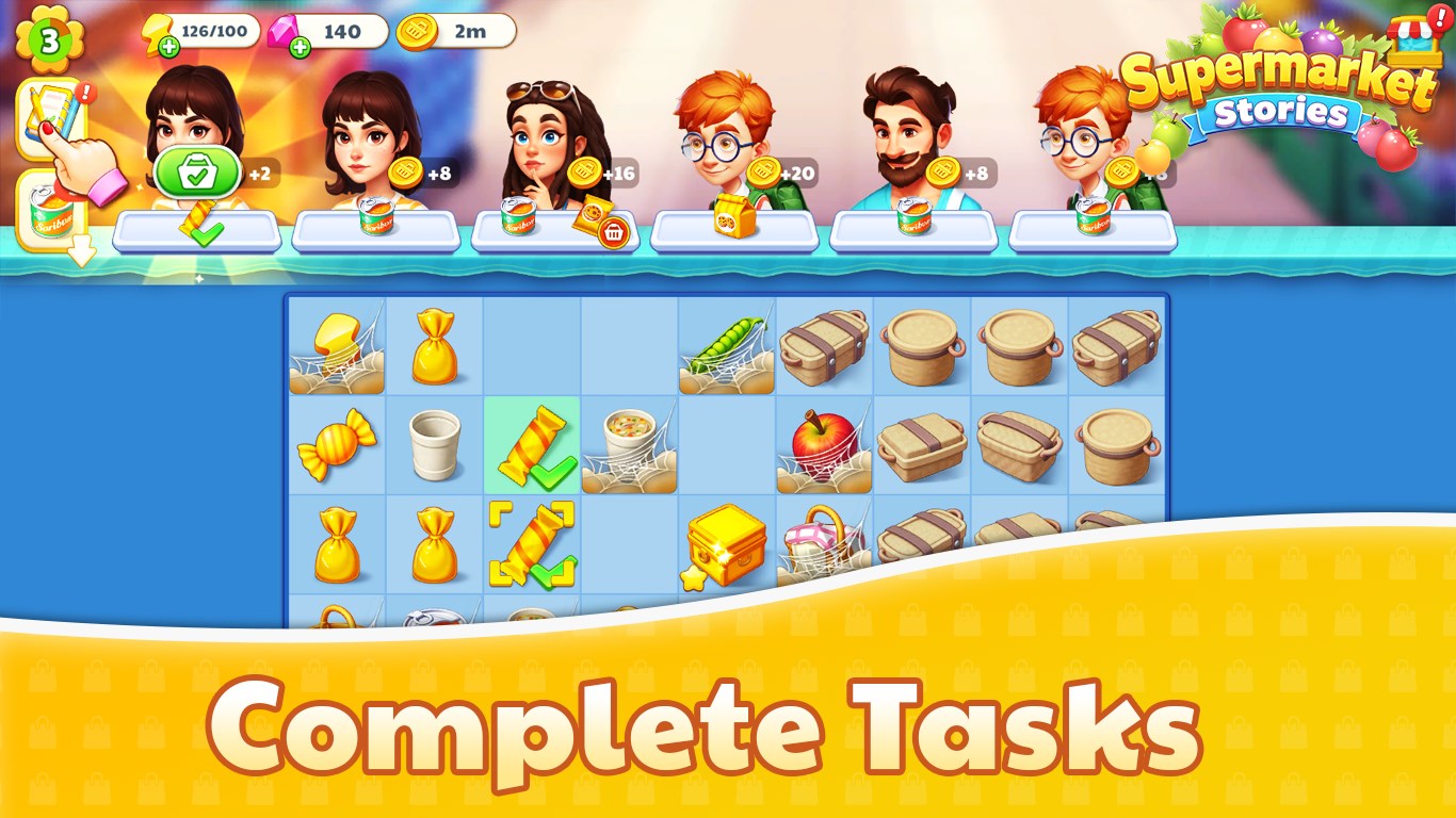 Supermarket Stories: Merge & Manage screenshot