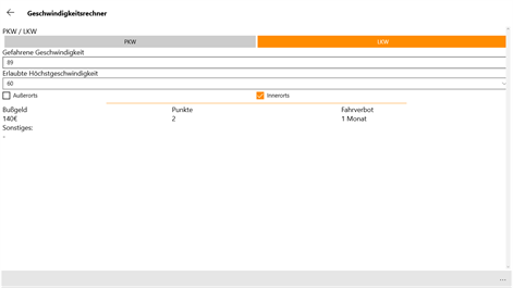 Bußgeldkatalog Screenshots 2