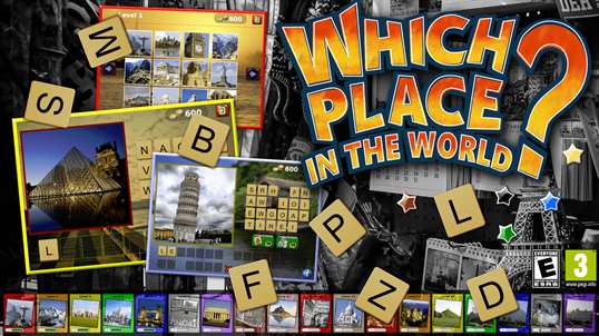 Which Place in the World? - Sightseeing Word Quiz Game screenshot 1