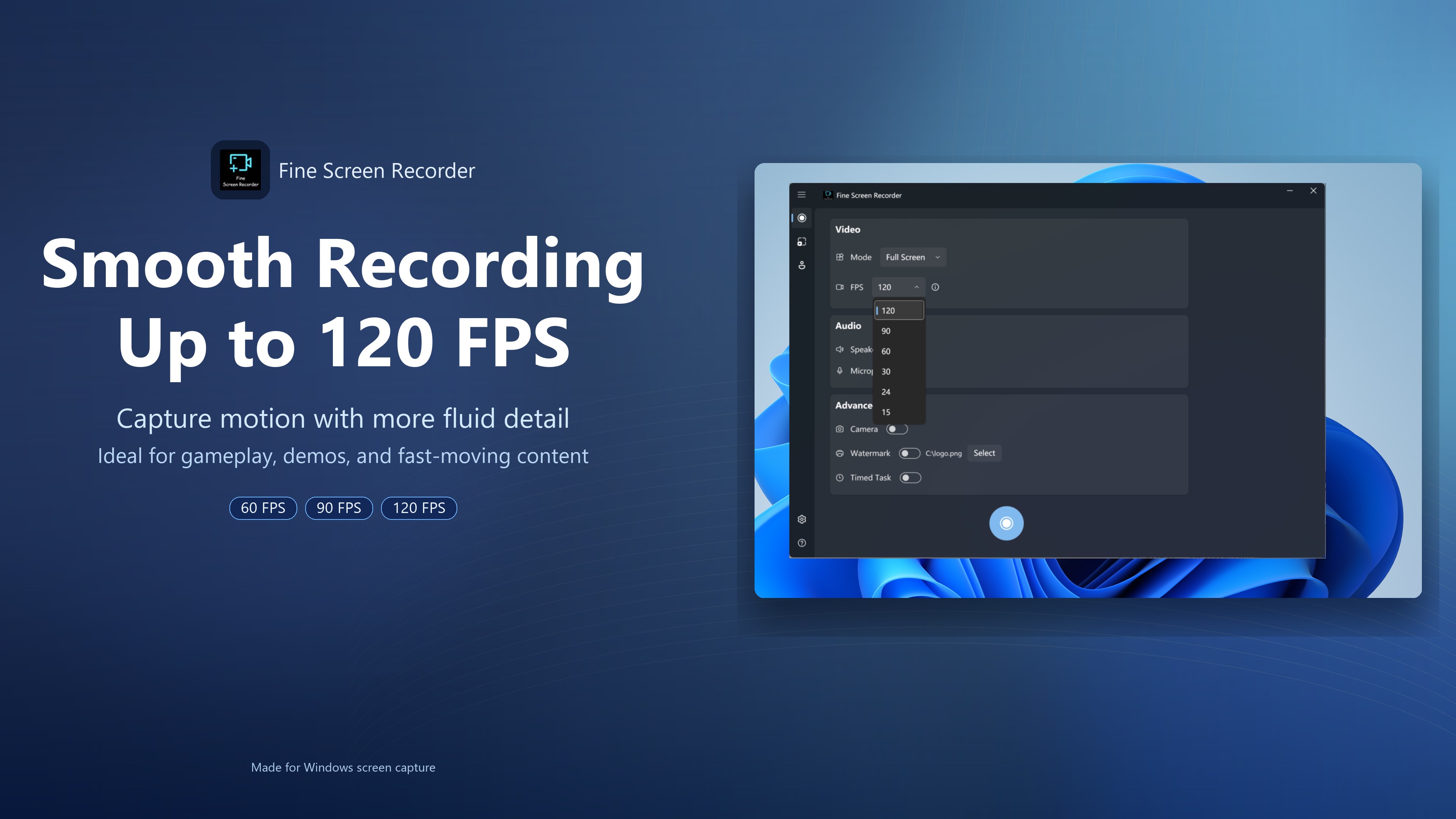 Fine Screen Recorder – Screen Recorder for Windows screenshot
