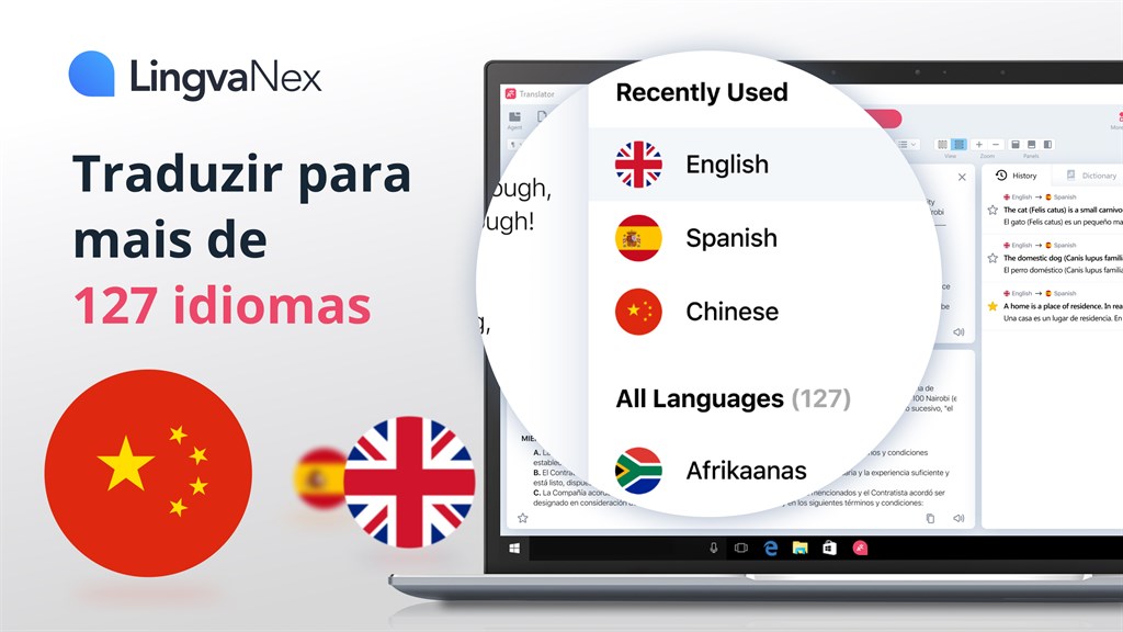Tradutor Lingvanex com dicionário de texto e voz. - Microsoft Apps