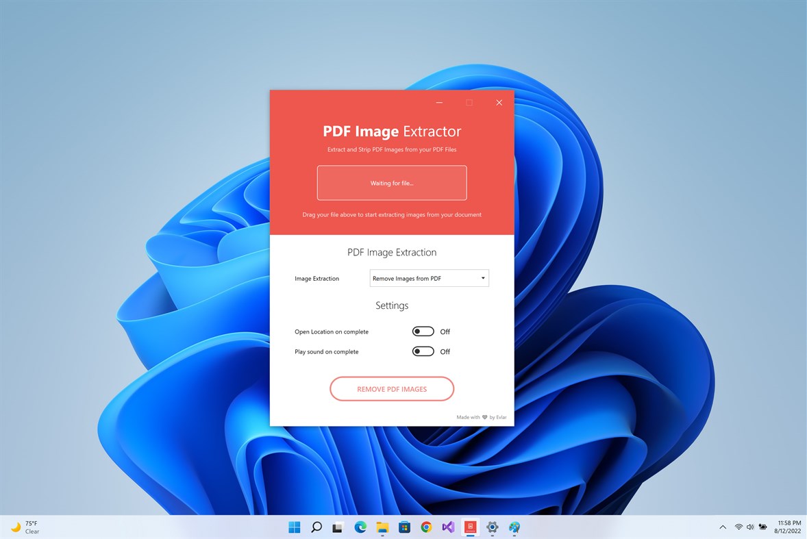 #1. PDF Images Extractor (Windows) 由: EvlarSoft LLC