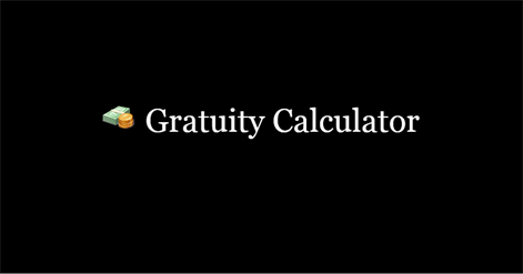 Gratuity Calculator Screenshots 2