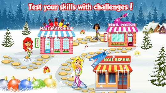 Nail Salon Christmas - Nail Spa & Makeover Fun Games for Girls screenshot 2