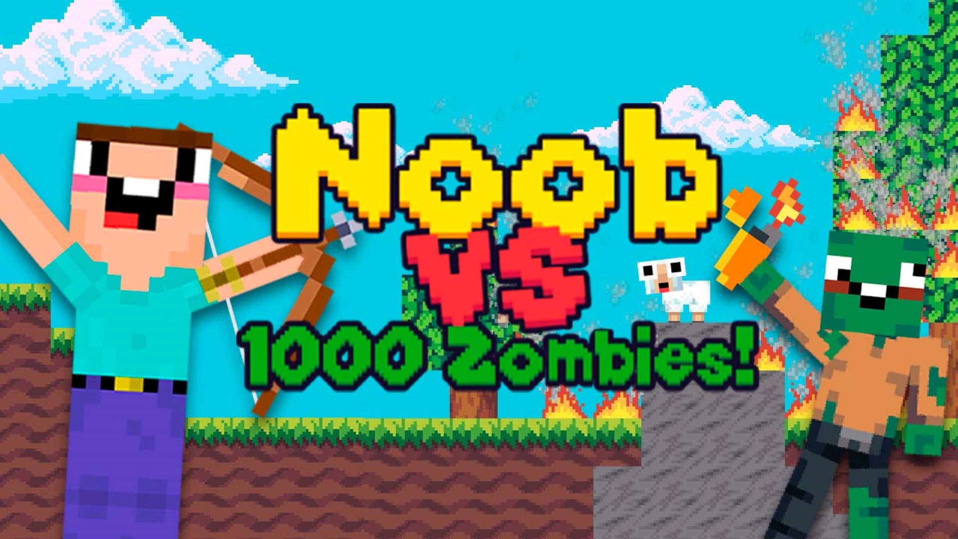 NOOB VS 1000 ZOMBIES jogo online gratuito em