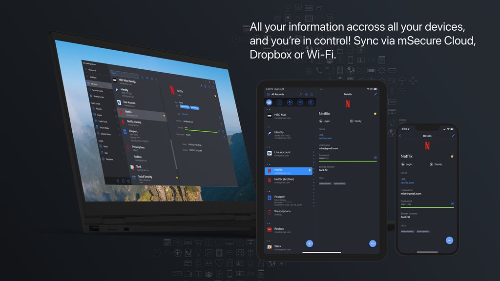mSecure - Password Manager and Digital Wallet_2