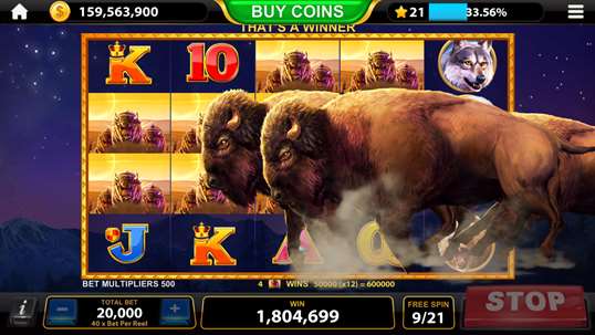 Buffalo Slots - Vegas Casino Slot Machine screenshot 1