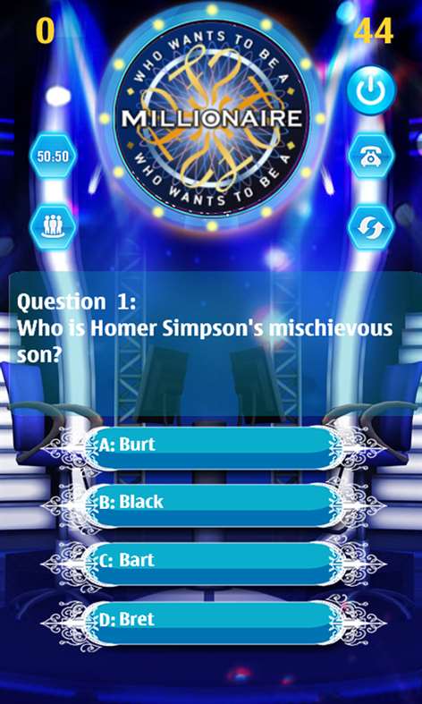 Simpsons Millionaire Game