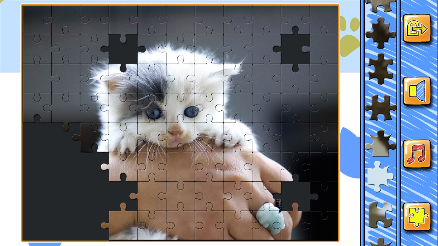 #1. Jigsaw Puzzle Cats and Kitten (Windows) By: Playtouch