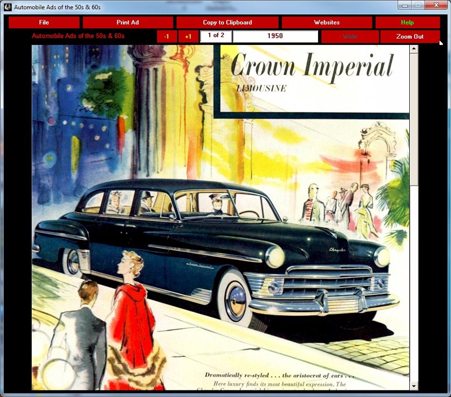 #3. Automobile Ads 1950-1969 (Windows) Av: HI-Tech Software
