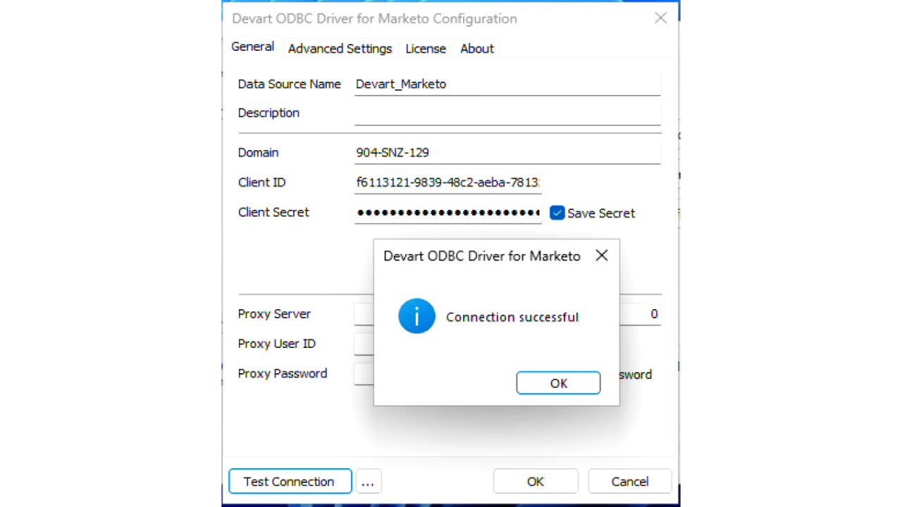 Snapshot 4 of Devart ODBC Driver for Marketo