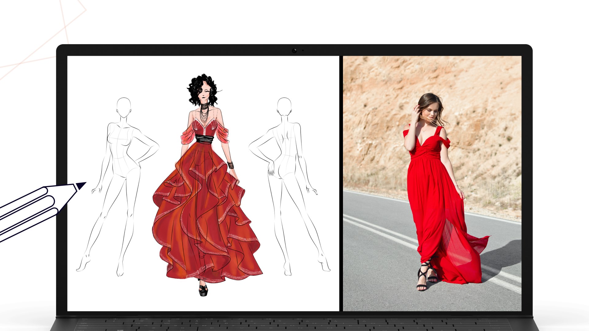 Fashion Drawings of Dresses and Gowns  Fashion illustration dresses,  Fashion illustration sketches dresses, Fashion design sketches