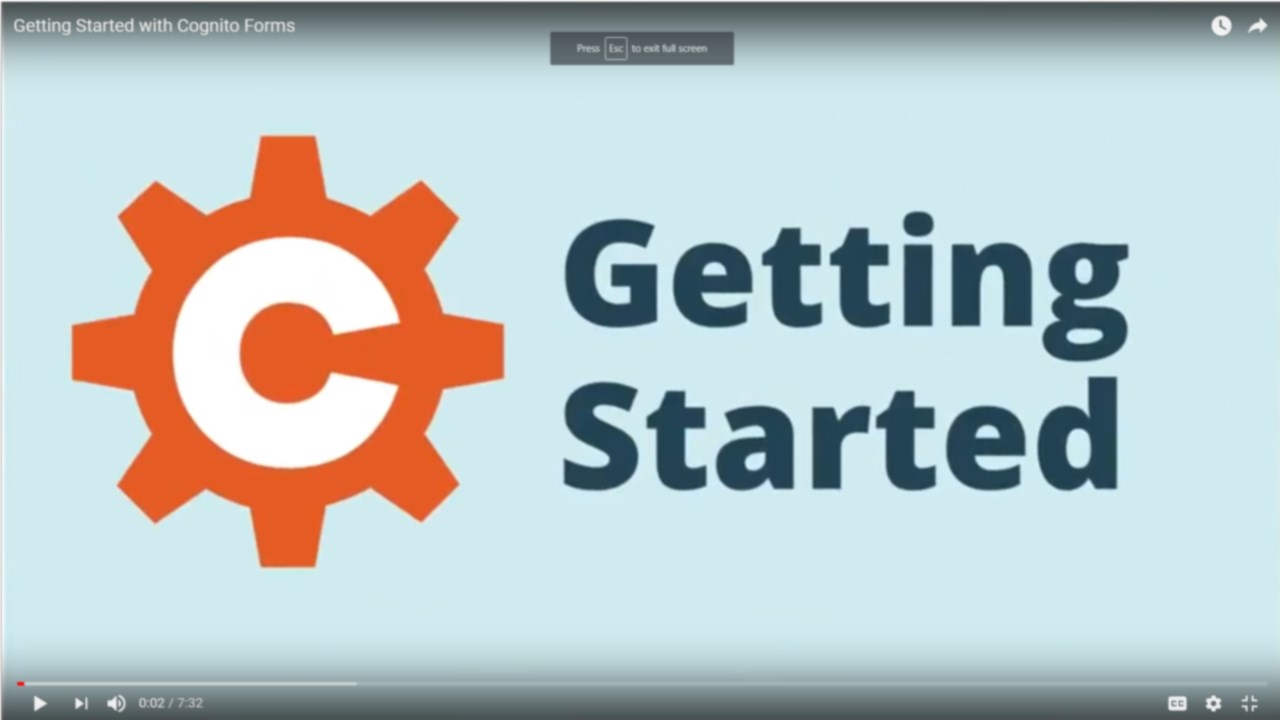 Snapshot 1 of Cognito Forms