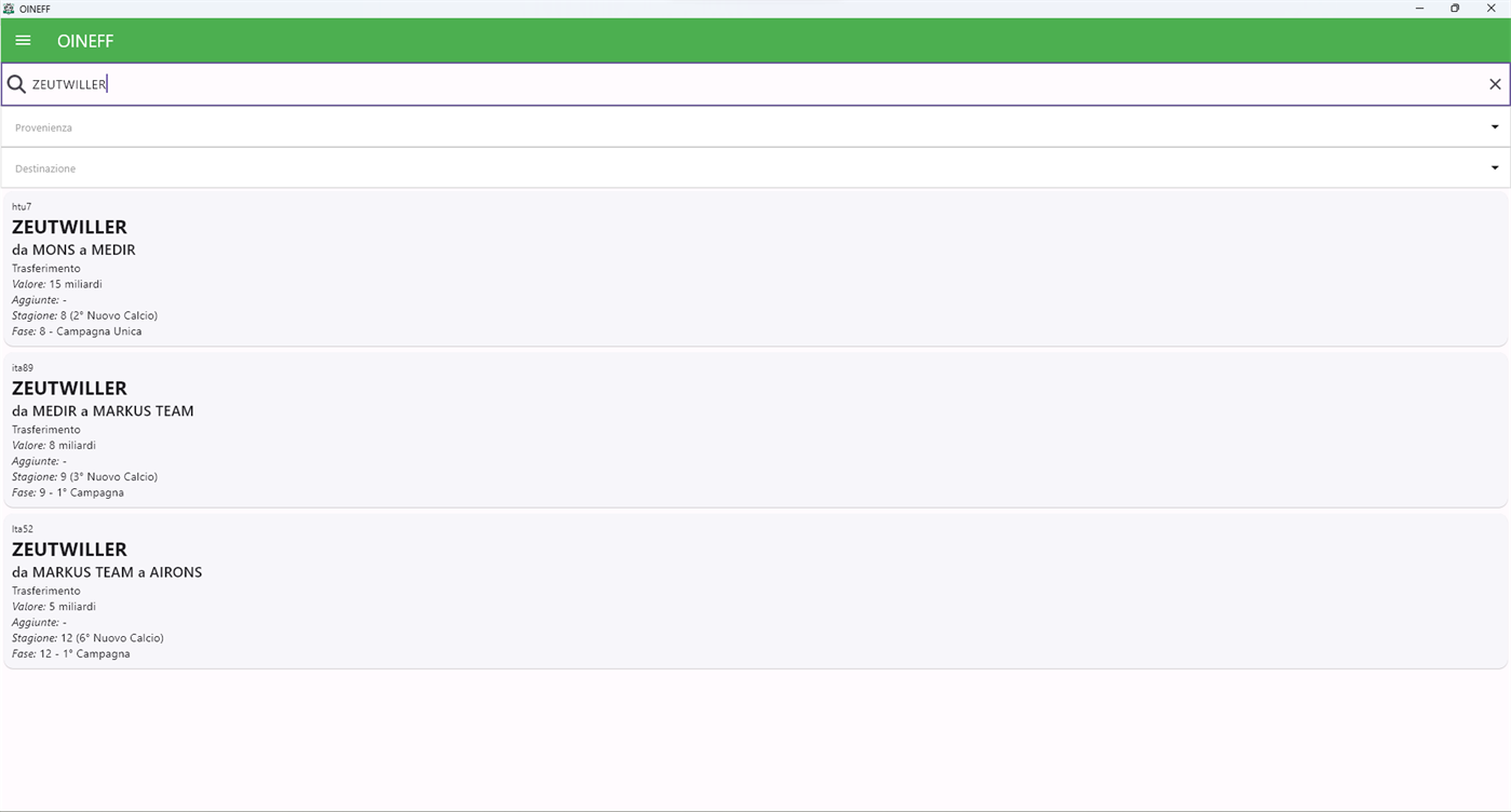 #3. OINEFF (Windows) By: Marco Bimbati