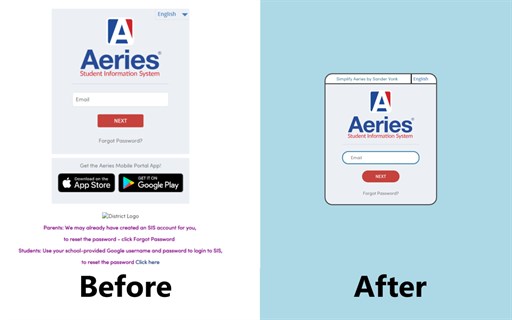 Simplify Aeries - Custom CSS for Aeries.net SIS