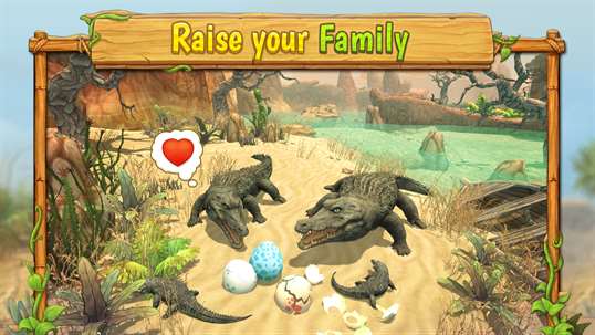 Crocodile Family Sim : Online screenshot 2
