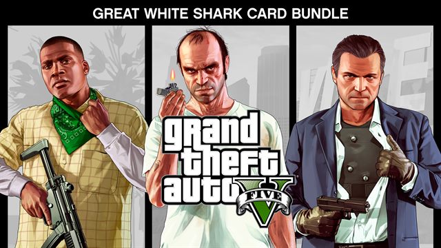 Grand Theft Auto V and Great White Shark Card Bundle
