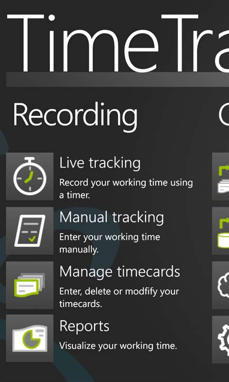 TimeTracker Screenshots 2